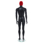 Male Mannequin – Black Finish with Red Pile Head