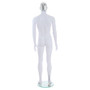 Male Full Body Mannequin Abstract – Gloss White – Pose 2