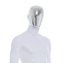 Male Full Body Mannequin Abstract – Gloss White – Pose 2