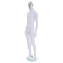 Male Full Body Mannequin Abstract – Gloss White – Pose 2