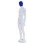 Male Mannequin – Black Finish with Blue Pile Head