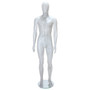 GAM351 Male Mannequin – Abstract – Gloss Silver