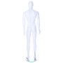 Male Mannequin – White Finish with Red Pile Head