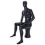 Male Mannequin – White Finish with Rose Gold Head