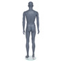 GEM351 Male Mannequin – Egg Head – Gloss Silver