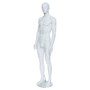 Male Mannequin – Egg Head – Salt & Pepper Finish