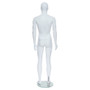 Male Mannequin – Egg Head – Salt & Pepper Finish