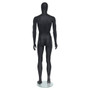 GEM321 Male Mannequin – Egg Head – Matt Black