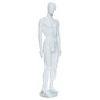Male Full Body Mannequin Egg Head – Gloss Black
