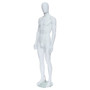 Male Full Body Mannequin Egg Head – Gloss Black