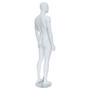 Male Full Body Mannequin Egg Head – Gloss Black