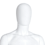 Male Full Body Mannequin Egg Head – Gloss Black