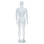 Male Full Body Mannequin Egg Head – Gloss Black