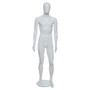 Male Full Body Mannequin Abstract – Chrome