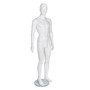 Male Full Body Mannequin Abstract – Gloss Black