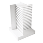 4 Way Slatwall Tower Display Unit – White
