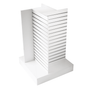 4 Way Slatwall Tower Display Unit – White