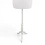 White Female Mannequin Torso with White Wooden Tripod Stand