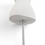 White Female Mannequin Torso with White Wooden Tripod Stand