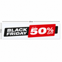 Black Friday window poster dimension diagram, 120 cm wide by 40 cm high