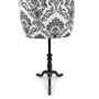 Black Floral Female Mannequin Torso with Adjustable Tripod Stand