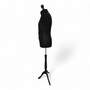 Male Tailors Mannequin Bust–Adjustable Dress Form,Black Wood Base,UK Size 40 BLK