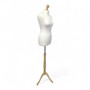 Female Tailors Mannequin Size 10/12–Dressmakers Dummy with Maple Tripod Stand