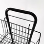 3 Tier Black Wire Basket Stand–Freestanding Display Rack for Bread,Snacks & More