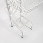 3 Tier White Wire Basket Stand–Freestanding Display Rack for Bread,Snacks & More