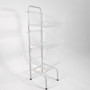 3 Tier White Wire Basket Stand–Freestanding Display Rack for Bread,Snacks & More