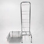 3 Tier Chrome Wire Basket Stand, full-height product view against a light background, gallery image 6 of 9