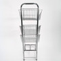 3 Tier Chrome Wire Basket Stand, full-height product view against a light background, gallery image 7 of 9