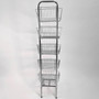 5 Tier Chrome Wire Basket Stand–Freestanding Display Rack for Bread,Snacks & More