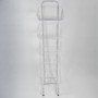 5 Tier White Wire Basket Stand, full-height product view against a light background, balanced, centred square layout