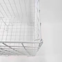 White Square Dump Bin, product shown against a light background, balanced, left-balanced square layout