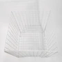 White Square Dump Bin, close product view against a light background
