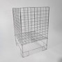 Chrome Square Dump Bin, product shown against a light background, gallery image 11 of 13