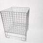 Chrome Square Dump Bin, product shown against a light background, balanced, left-balanced square layout