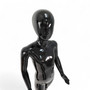 Child Mannequin 140cm– Gloss Black Egg Head Display with Metal Base