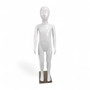 Child Mannequin 110cm – Matt White Egg Head Display Model with Metal Base