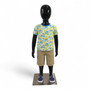 Glossy Black Realistic Adjustable Child Mannequin – Full Body Display 87cm