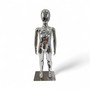 Chrome Finish Adjustable Child Mannequin – Full Body Realistic Display 87cm