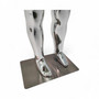 Chrome Finish Adjustable Child Mannequin, full-height product view on a white background, brightly lit product image