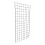 4ft Gridwall Mesh Panel Display Retail Shop Wall/Floor Chrome Stand, full-height product view on a white background