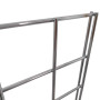 4ft Gridwall Mesh Panel Display Retail Shop Wall/Floor Chrome Stand, product shown against a coloured background
