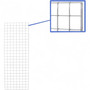 6ft Gridwall Mesh Panel Display Retail Shop Wall/Floor Chrome Stand, product shown against a light background