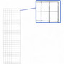 7ft Gridwall Mesh Panel Display Retail Shop Wall/Floor Chrome Stand