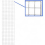 8ft Gridwall Mesh Panel Display Retail Shop Wall/Floor Chrome Stand