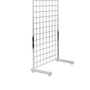 Pair of Chrome L-Legs for Grid Mesh Panels – Free Standing Retail Display Base