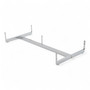 Chrome Gondola Base for Grid Mesh Panels, base detail on a white background